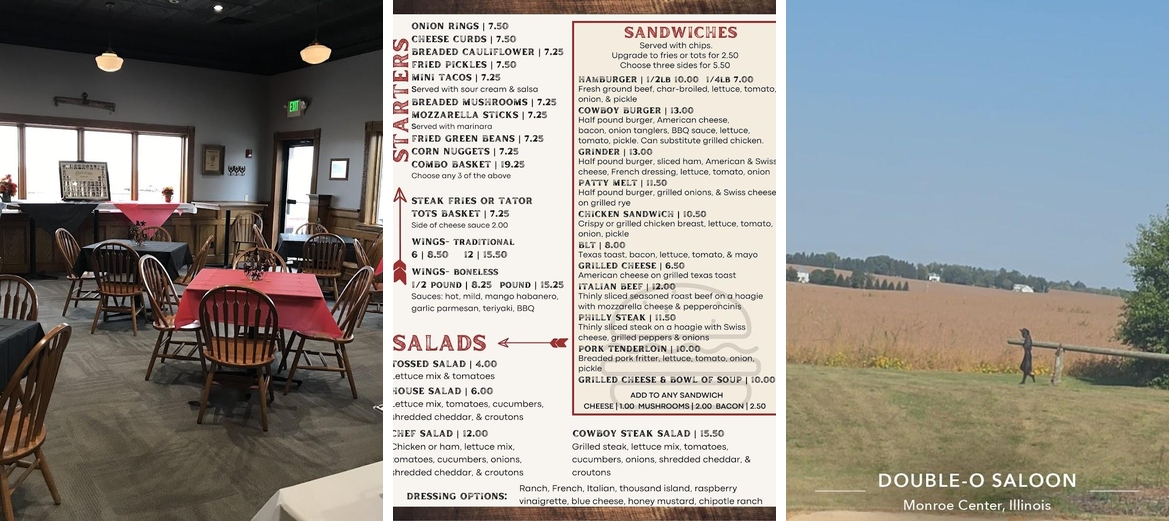 Double-O Saloon & Grill Menu