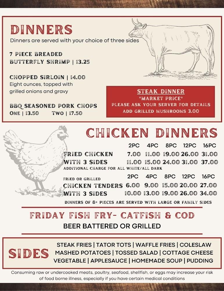 Double-O Saloon & Grill Menu image 2